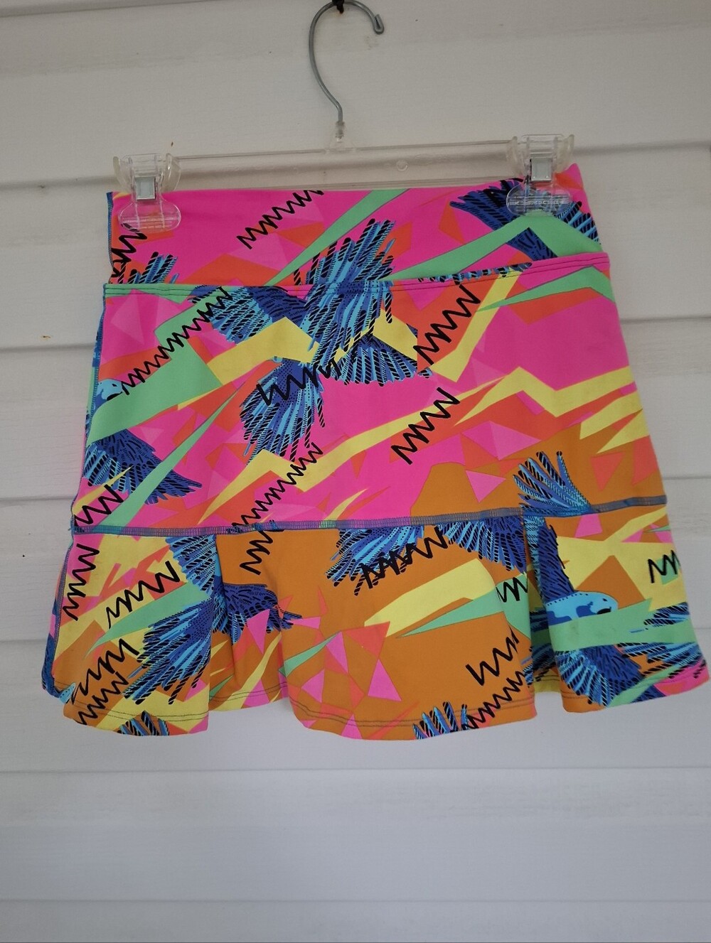 Dona Jo Bright Parrot Rio Ultimate Skirt Skort Tennis Golf Athleisure Sz 1 Small - Picture 2 of 8